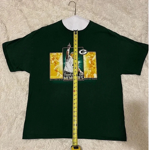 Green Bay Packers NFL Brett Favre #4 Thanks for the Memories TShirt Mens XL - Picture 4 of 7